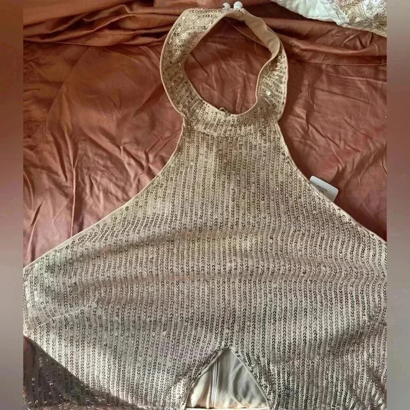 Glamaker Women’s 3X Halter Sequin Dress - Picture 5 of 6